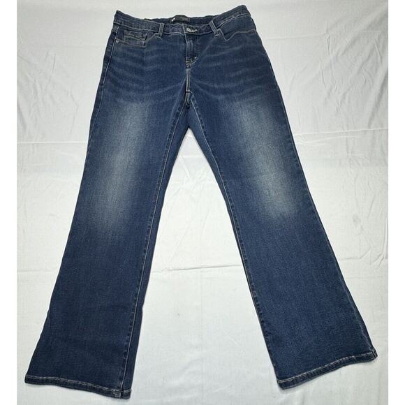 Levis 512 Women's Perfectly Shaping Studded Bootcut Jeans - Size 16W (33x31.5) - Picture 1 of 9